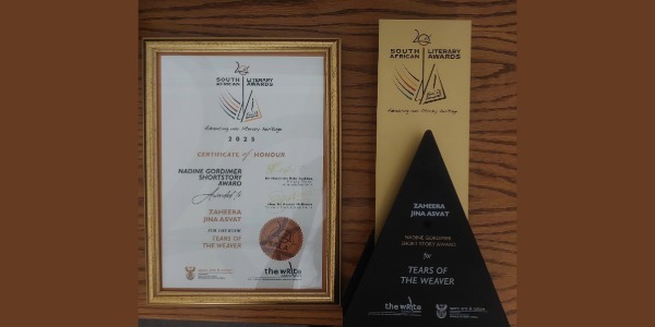 Zaheera Asvat wins Nadine Gordimer Short Story award 600x300
